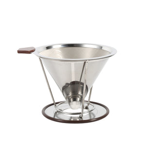 Double Layer Mesh Coffee Cone Filter