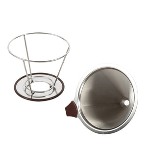 Double Layer Mesh Coffee Cone Filter