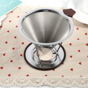 Double Layer Mesh Coffee Cone Filter