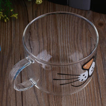 Load image into Gallery viewer, Cute Cat Glass Coffee Cup