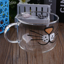 Load image into Gallery viewer, Cute Cat Glass Coffee Cup