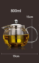 Load image into Gallery viewer, High Quality Heat Resistant Glass Teapot