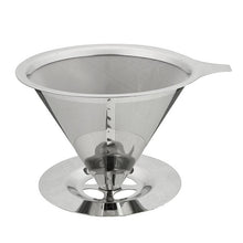 Load image into Gallery viewer, Cone Shaped Stainless Steel Coffee Filter