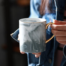 Load image into Gallery viewer, European Marble Grain Porcelain Cup